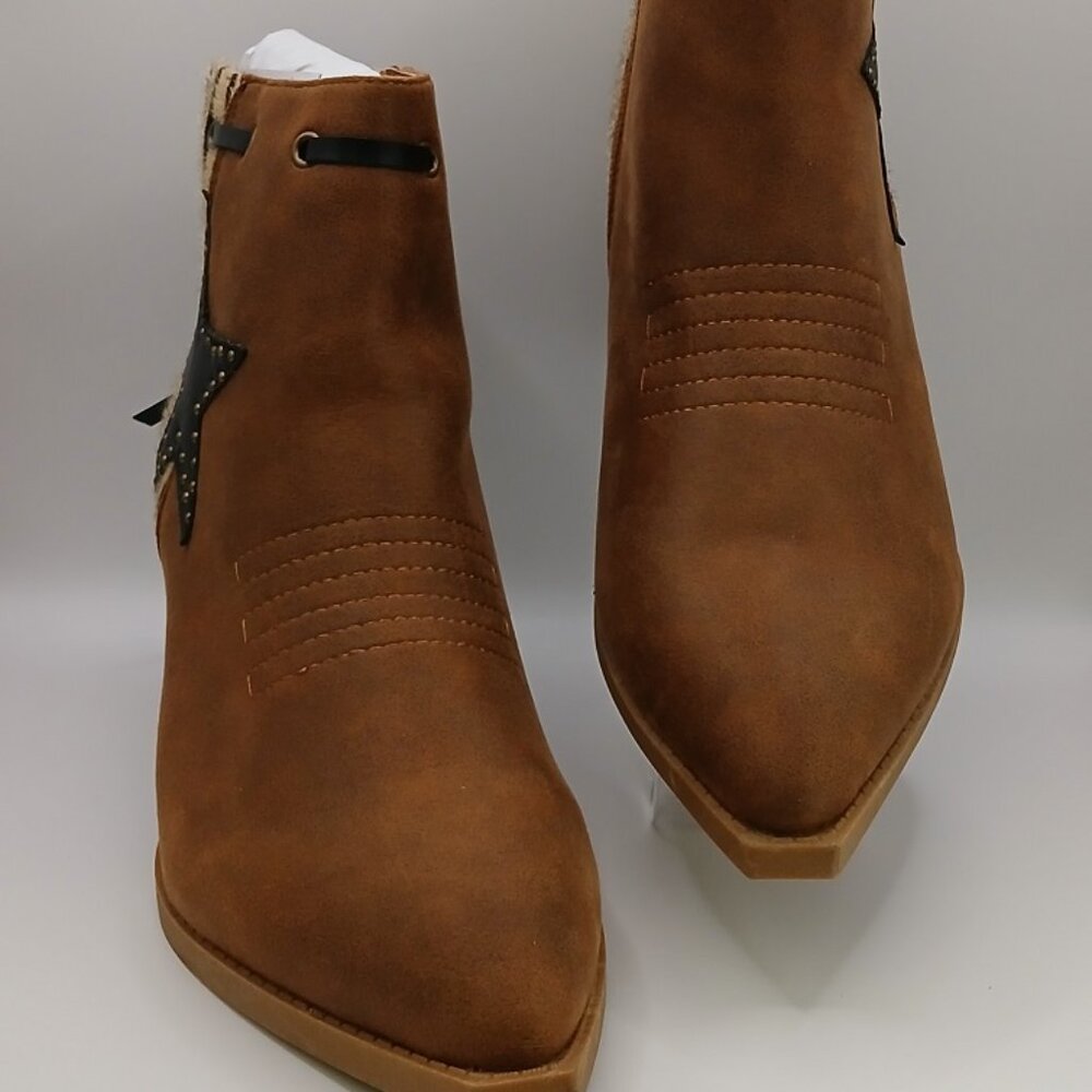 Yetier Star Ribbon Cowboy Booties - 10M